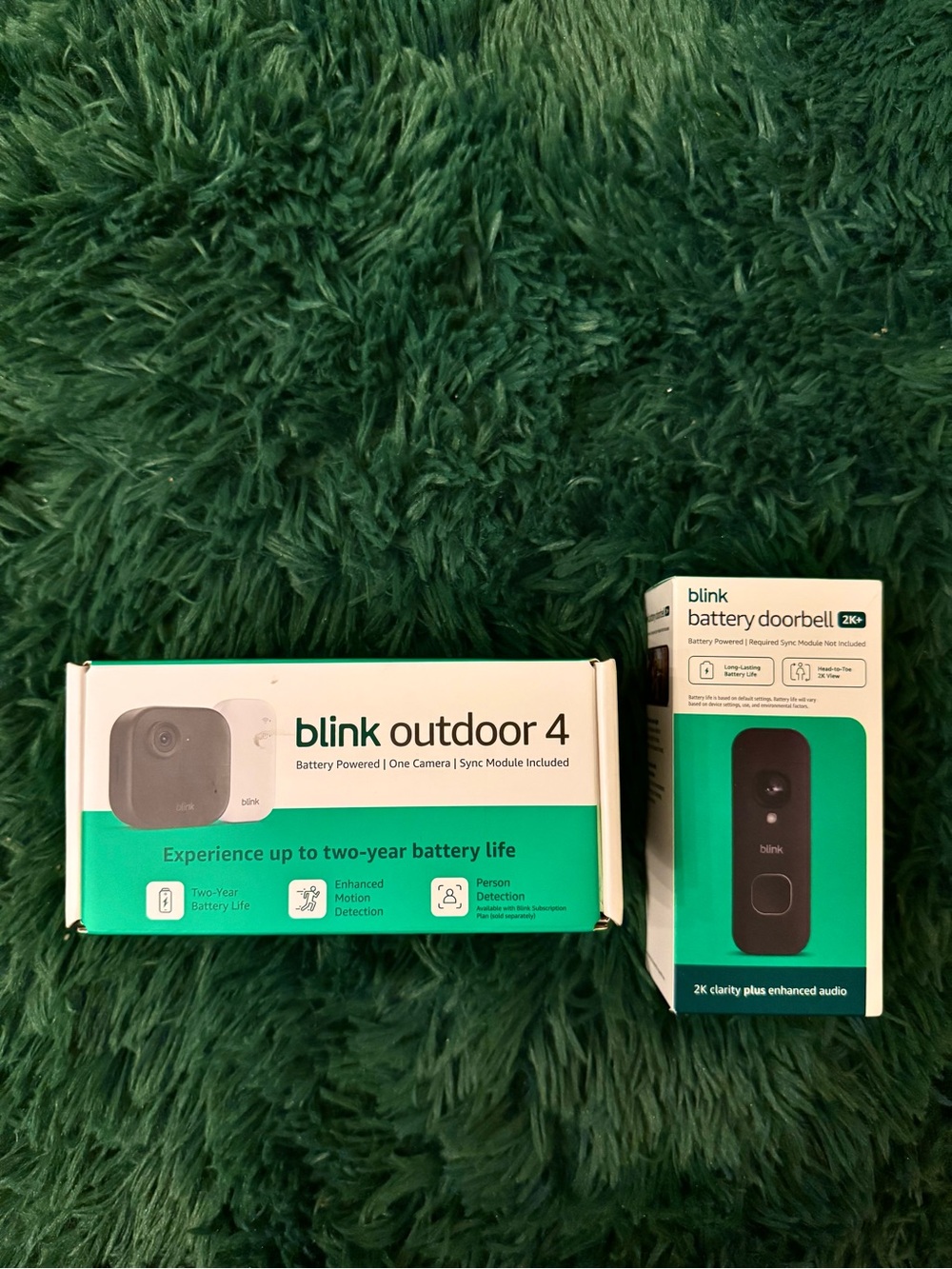 Blink Outdoor 4 + Battery Doorbell Security Camera CCTV